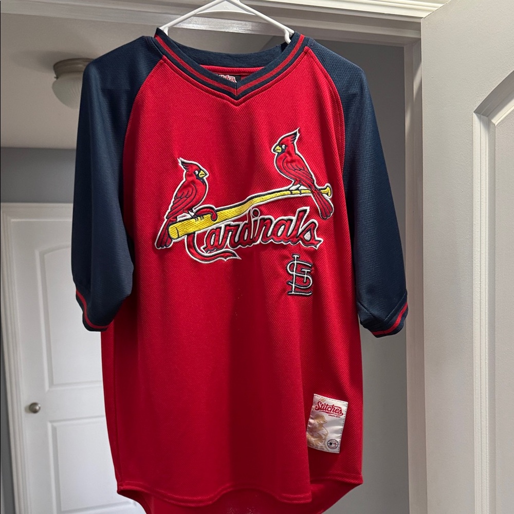 Stitches Red and Navy Cardinals Tee